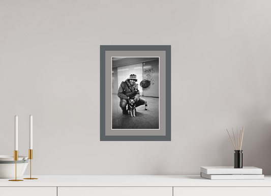 8 x 12″, Solid Wood Frame with Passse-partout Danny and Phoebe