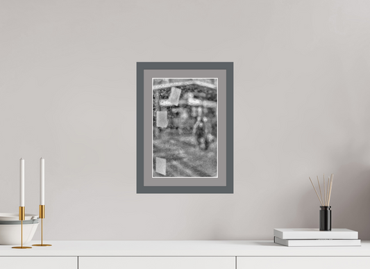 8 x 12″, Solid Wood Frame with Passse-partout Rainy Day in Berlin
