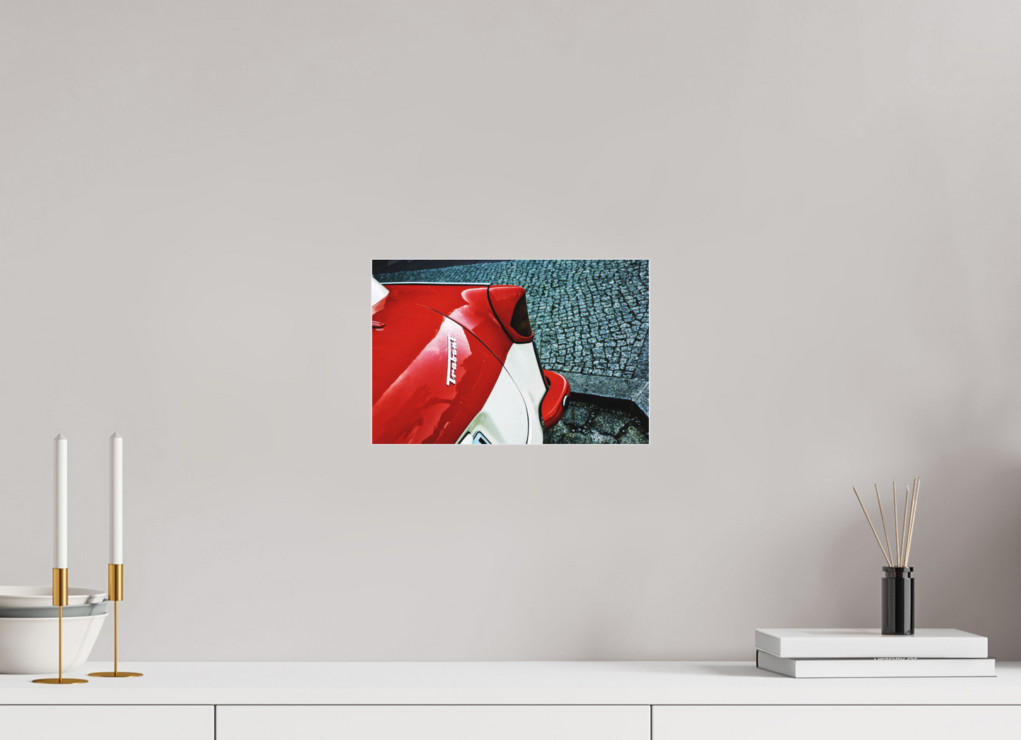 12 x 8″, Fuji Acrylic Print with Slimline Case Trabi