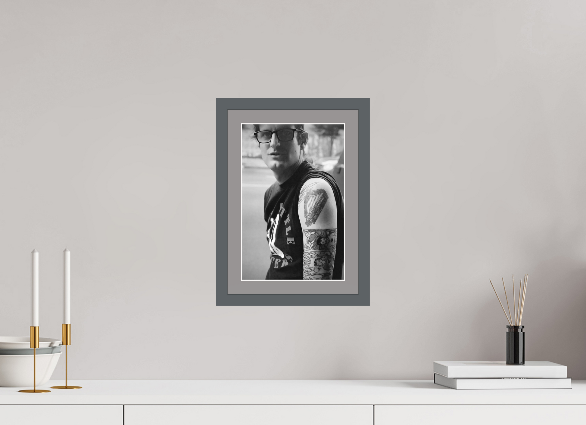 8 x 12″, Solid Wood Frame with Passse-partout Justin Michael Colvin