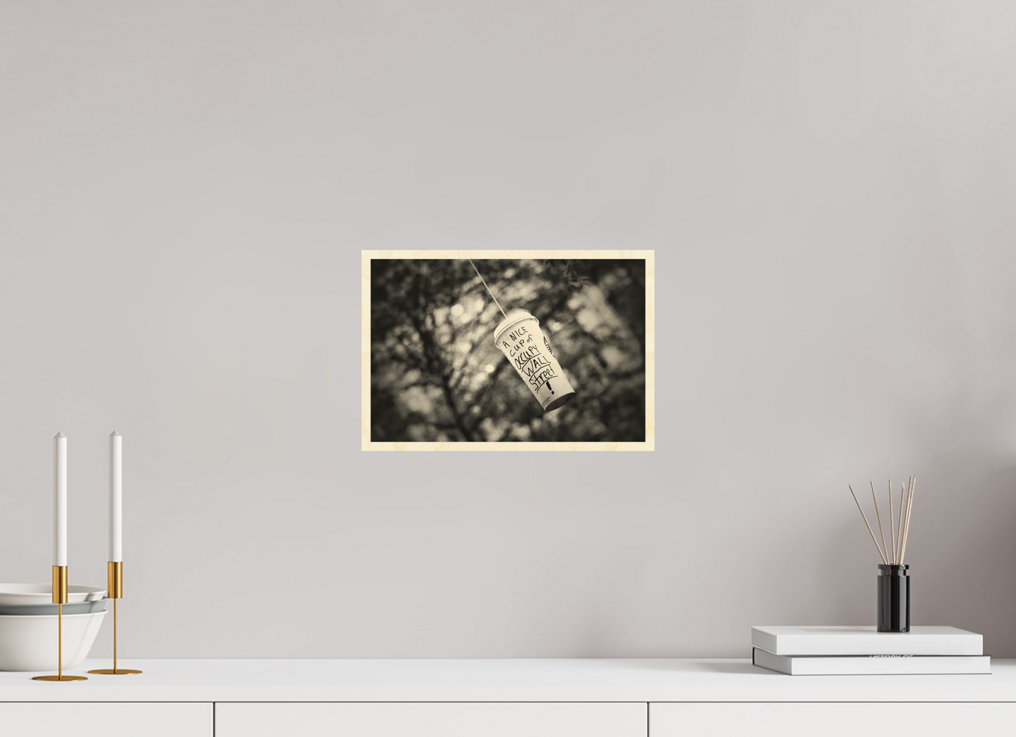 12 x 8″, Direct Print on Wood A Nice Cup