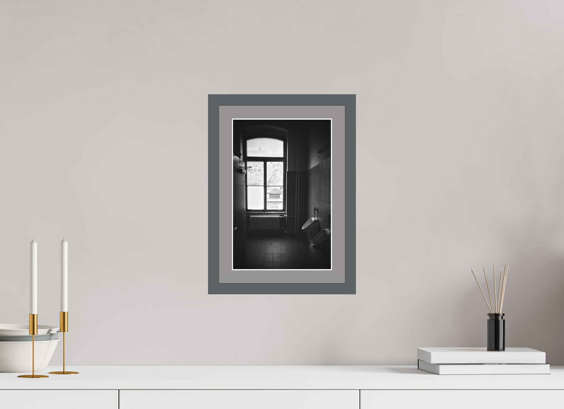 8 x 12″, Solid Wood Frame with Passse-partout WC at CO Berlin
