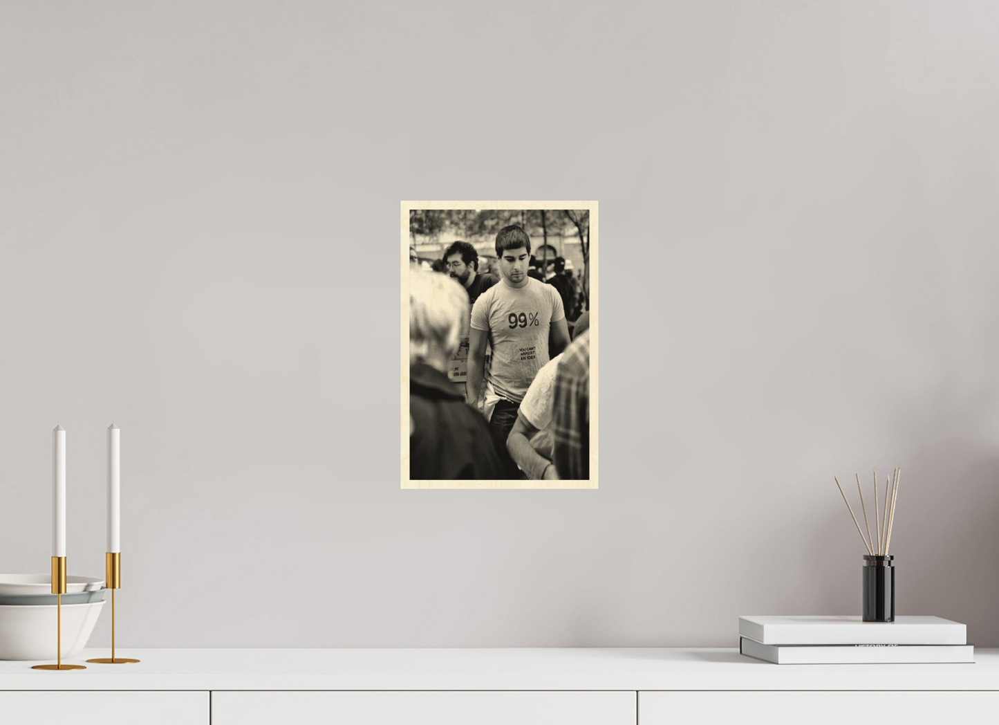 8 x 12″, Direct Print on Wood You Can't Arrest an Idea