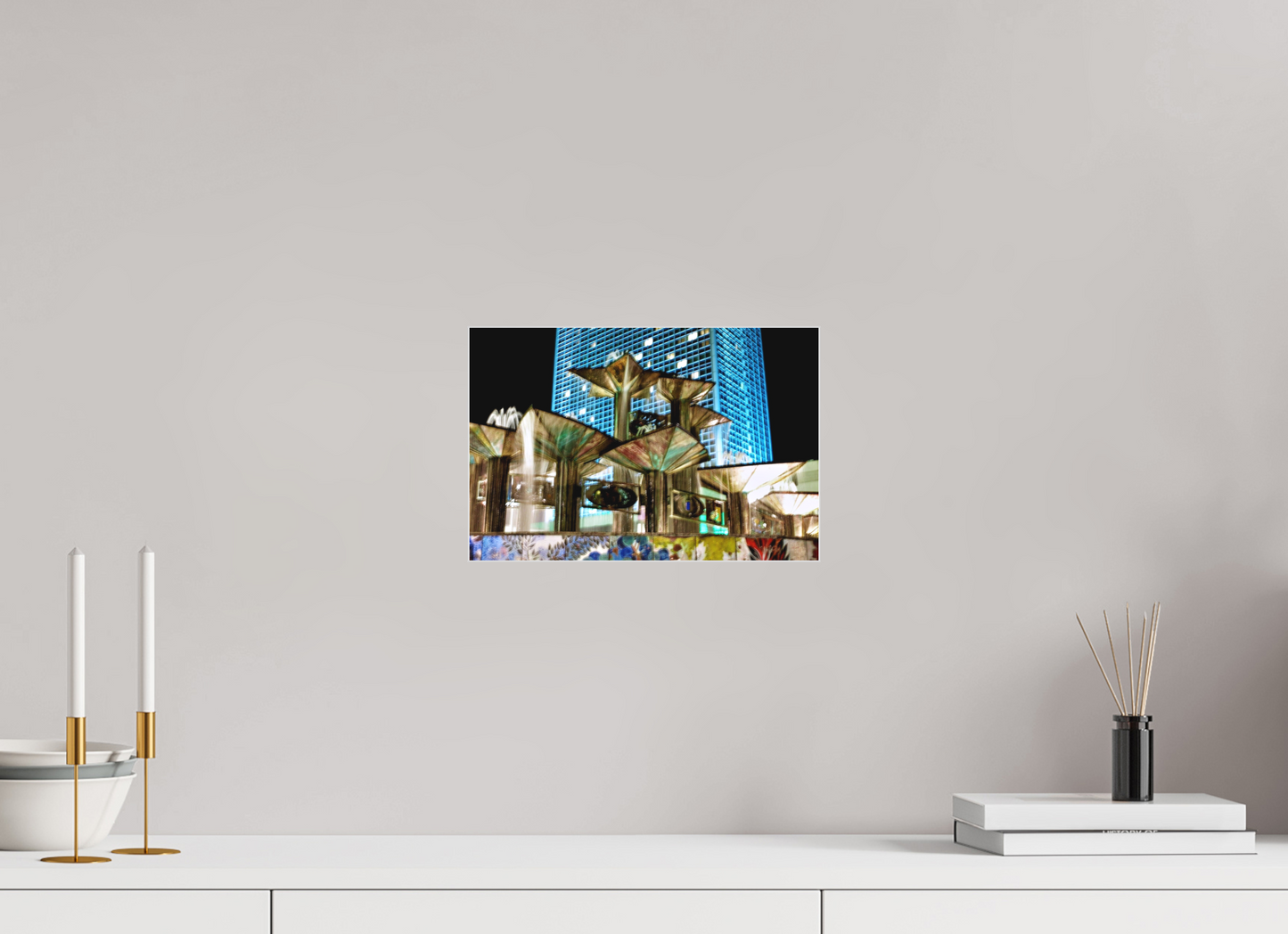 12 x 8″, Fuji Acrylic Print with Slimline Case Fountain of Friendship